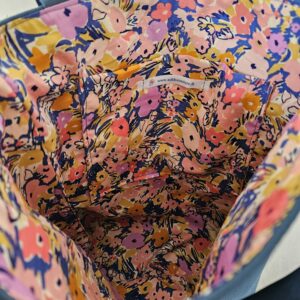 Tote-bag bleu outremer en simili-cuir – Image 2