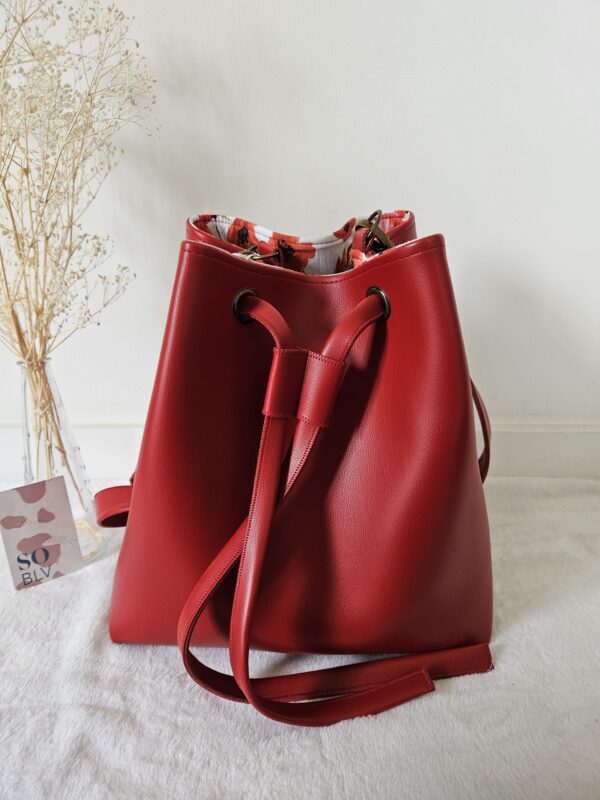 Sac So simili-cuir rouge