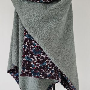 Cape vert d’eau et crêpe de soie