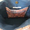 Sac Cabas en tissu indien rose et bleu – Image 2