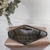 Trousse de toilette simili-cuir beige rosé intérieur coton enduit fleuri – Image 2