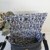 Sac Naya simili-cuir marine intérieur géométrique bleu – Image 2