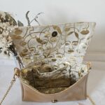 Sac Naya simili-cuir beige doré intérieur "picasso" – Image 2
