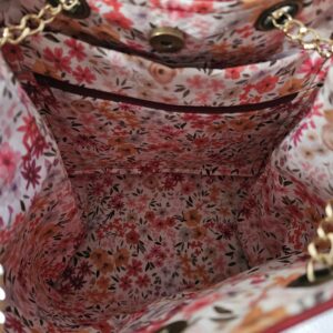 Sac Nomad simili-cuir rouge doublé coton