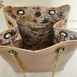 Sac Nomad simili-cuir gold doublé coton